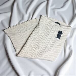 Lauren Ralph Lauren Cashmere Blend Cable Knit Skirt